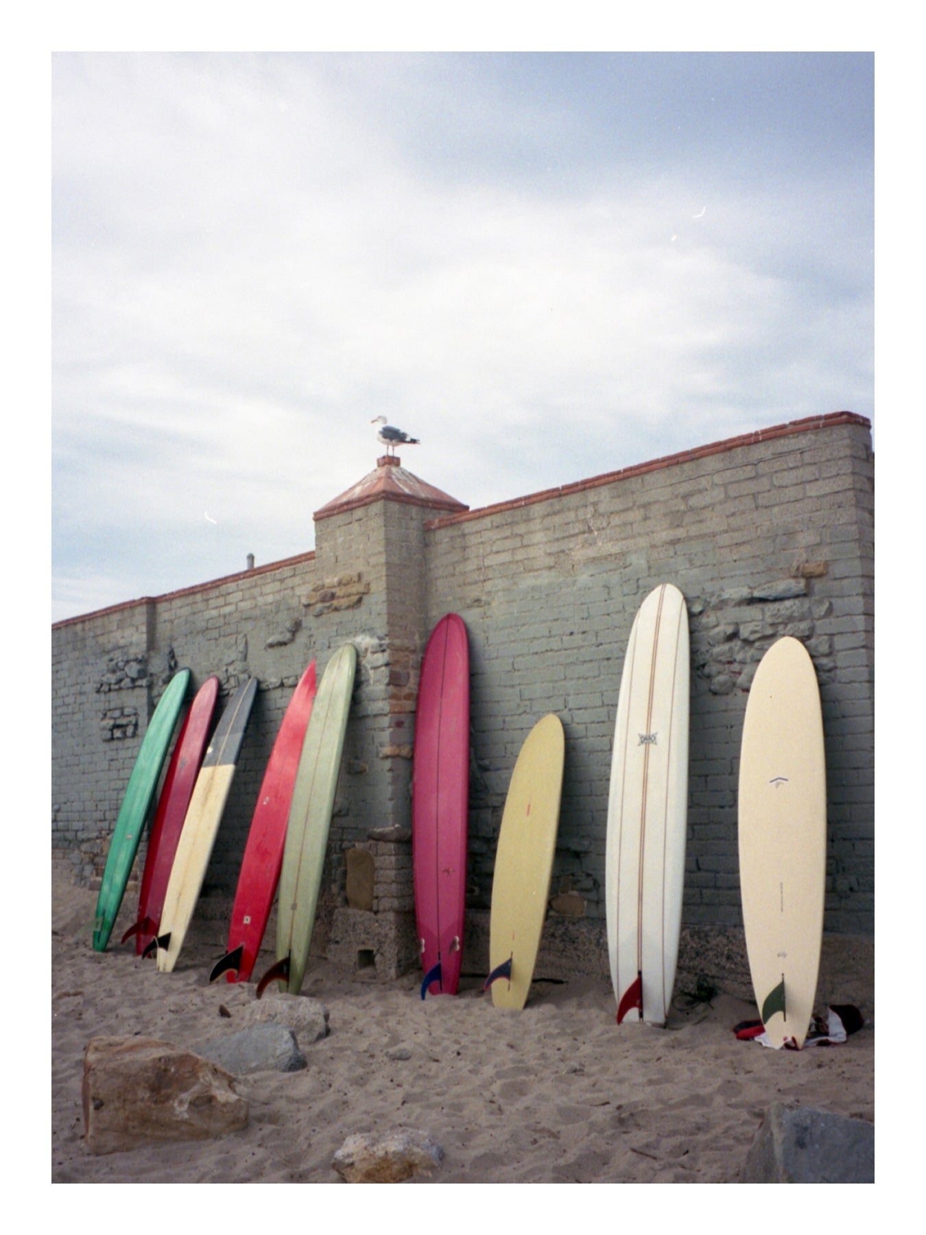 Malibu beach Surf days photo post card