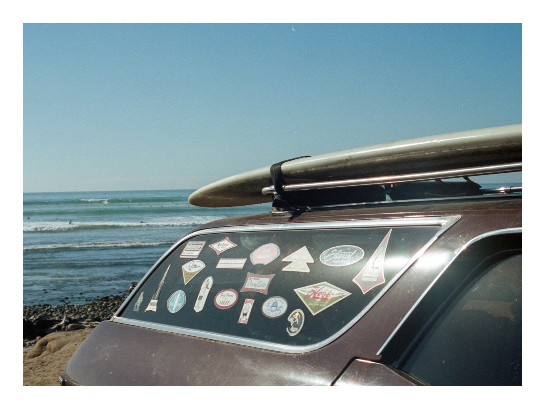 California San Onofre Beach Surf days photo post card
